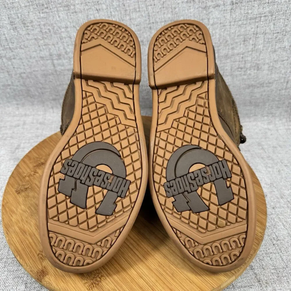 Roper Horseshoe Kiltie Boots Women's 9 Leather Work Riding - Picture 6 of 9